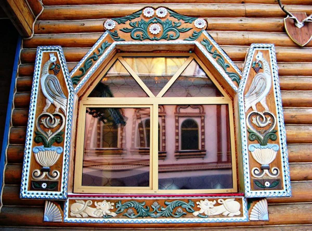 Домовая деревянная резьба Абрамцево