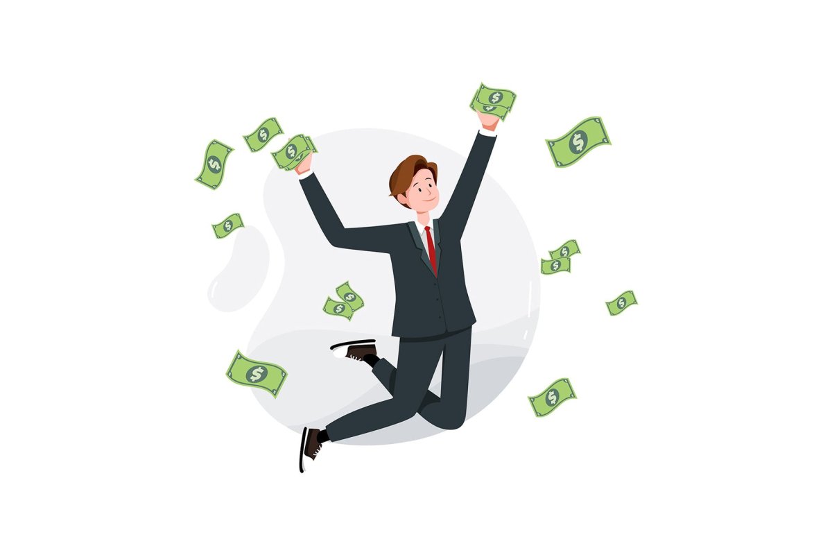 Клиент деньги без фона