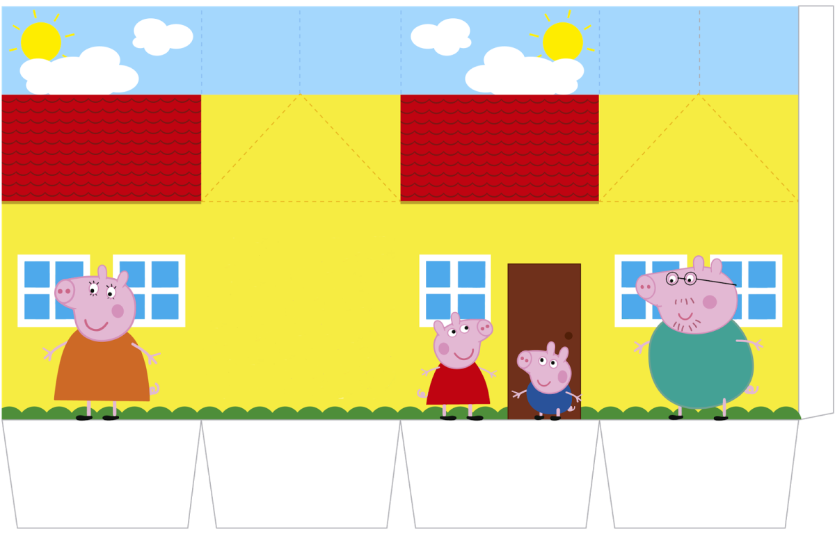 Бумажный дом Свинка Пеппа