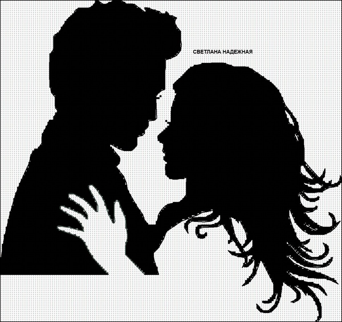 Силуэт человека в кепке