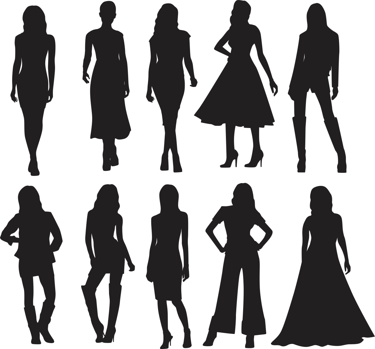 Силуэт композиция