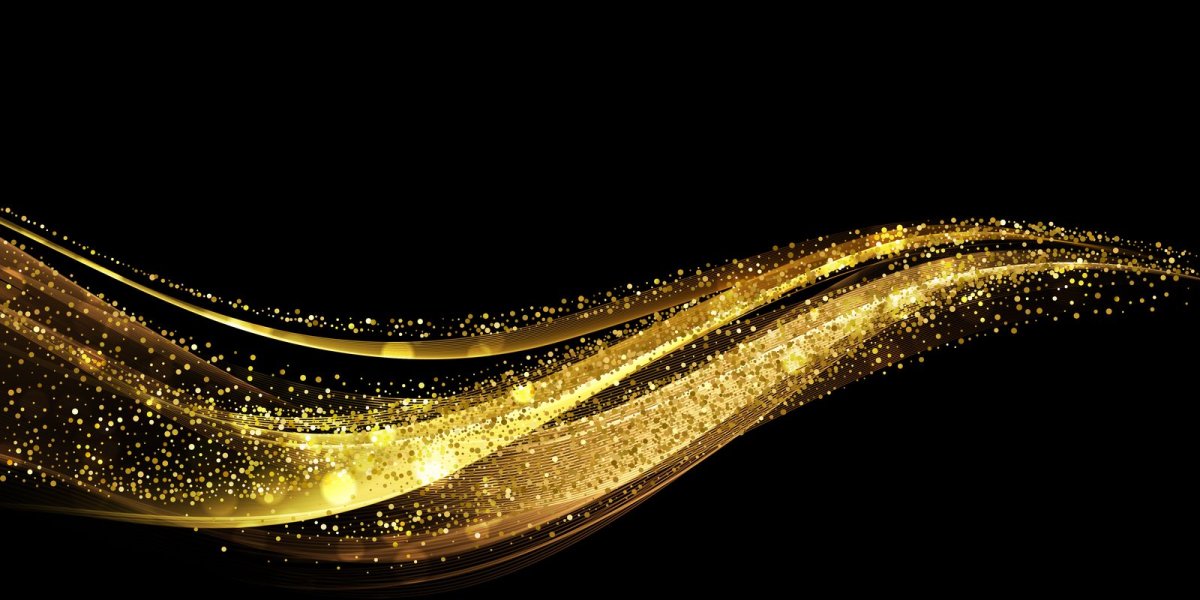 Черно золотой фон