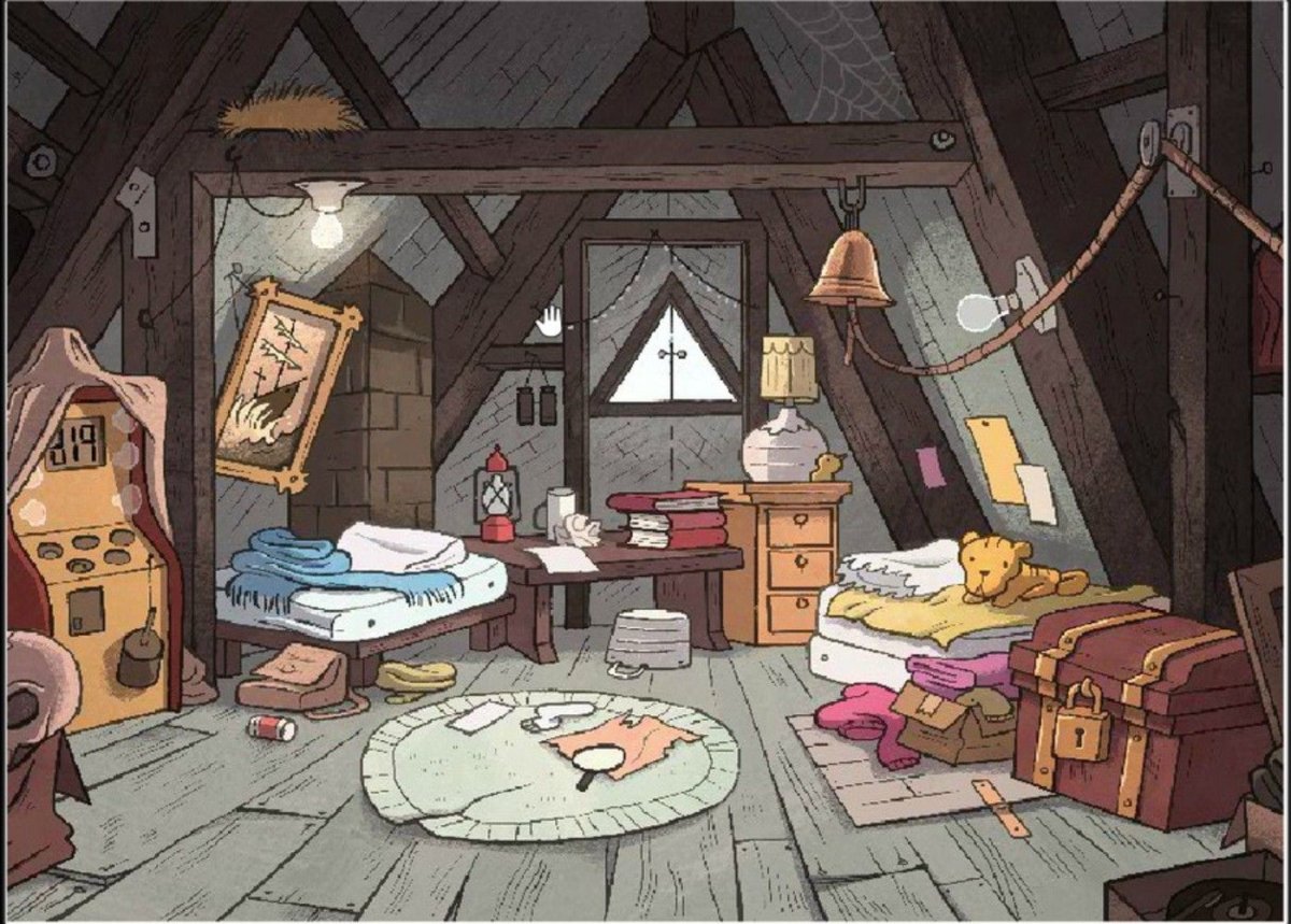 Хижина чудес Гравити Фолз комната Диппера и Мейбл