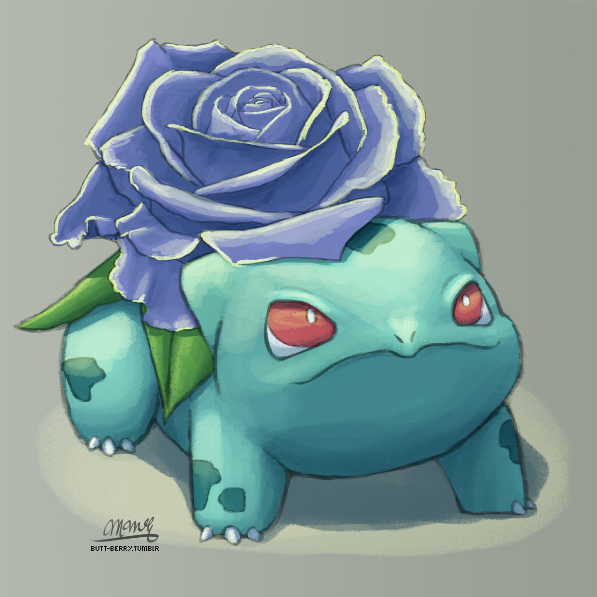 Бульбазавр с цветком