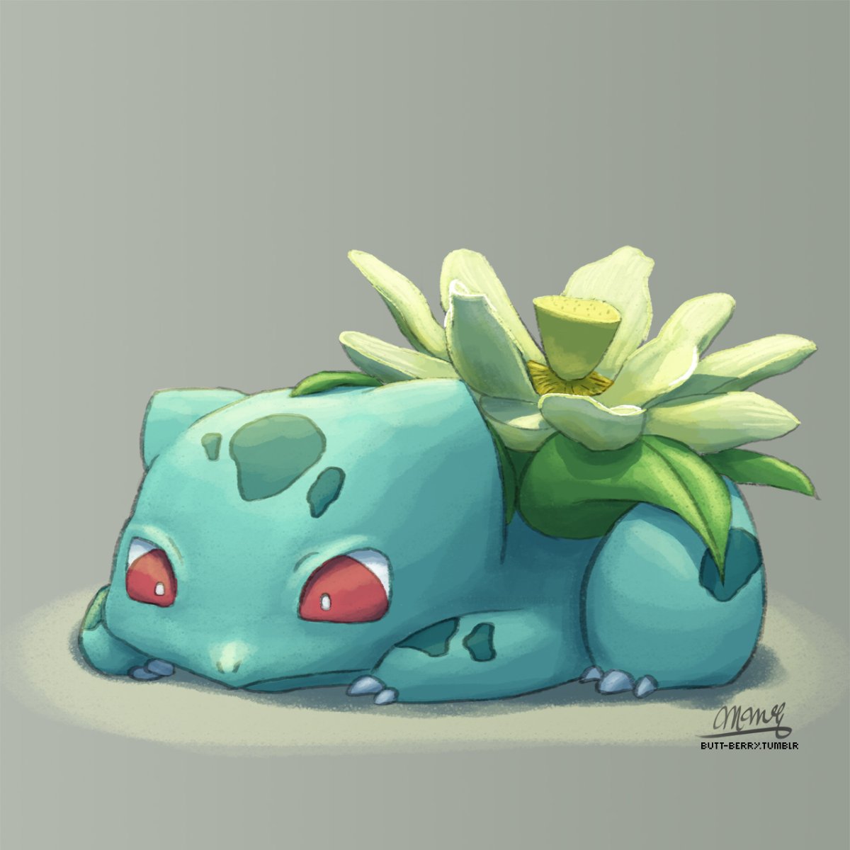 Бульбазавр с розой