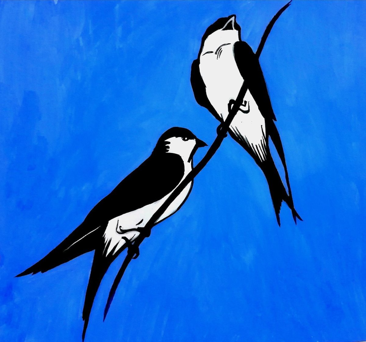 Ласточка рисунок для детей