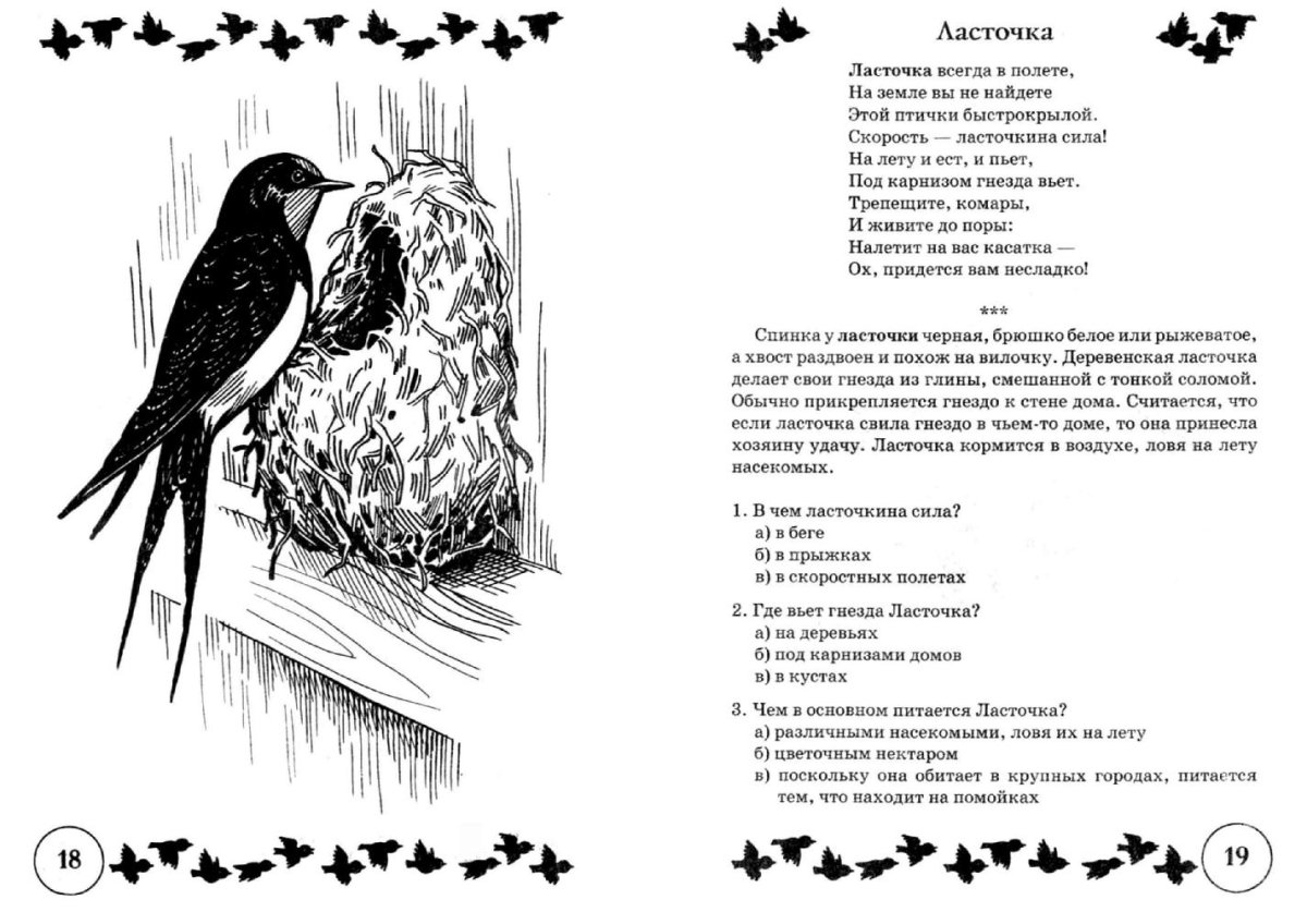 Стих про ласточку