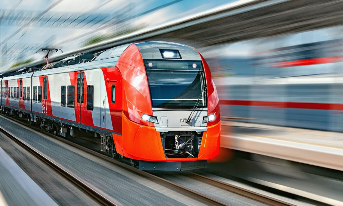 Красивый поезд РЖД