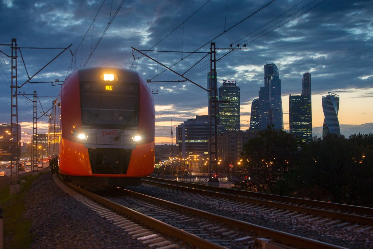 Электропоезд Ласточка Москва Сити