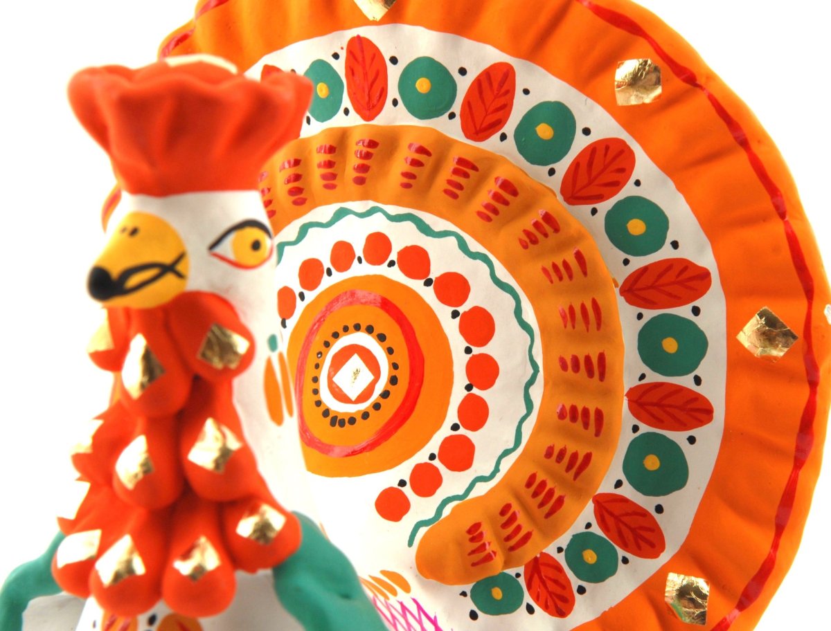 Петух для раскрашивания дымковской игрушки