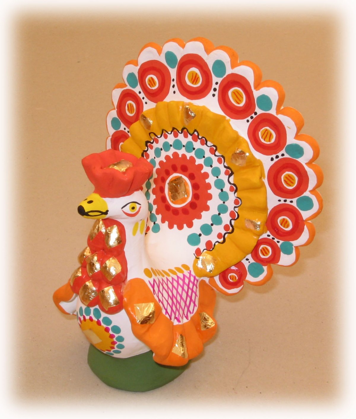 Дымковская игрушка "индюк"