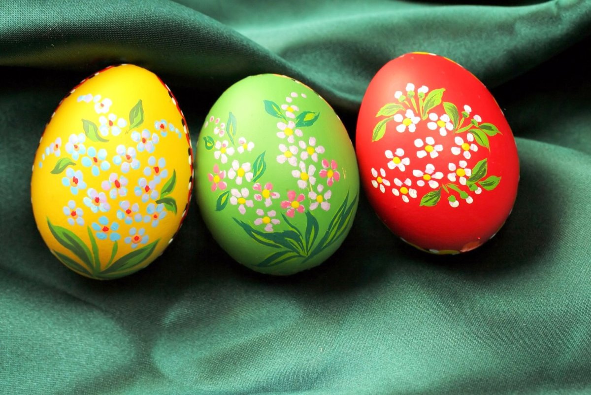 Расписные яйца к Пасхе