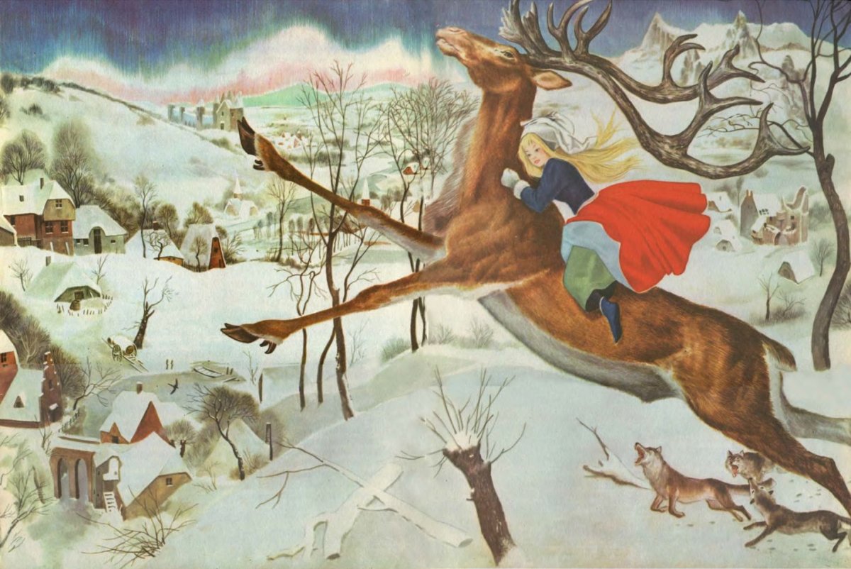 Герда на Северном олене