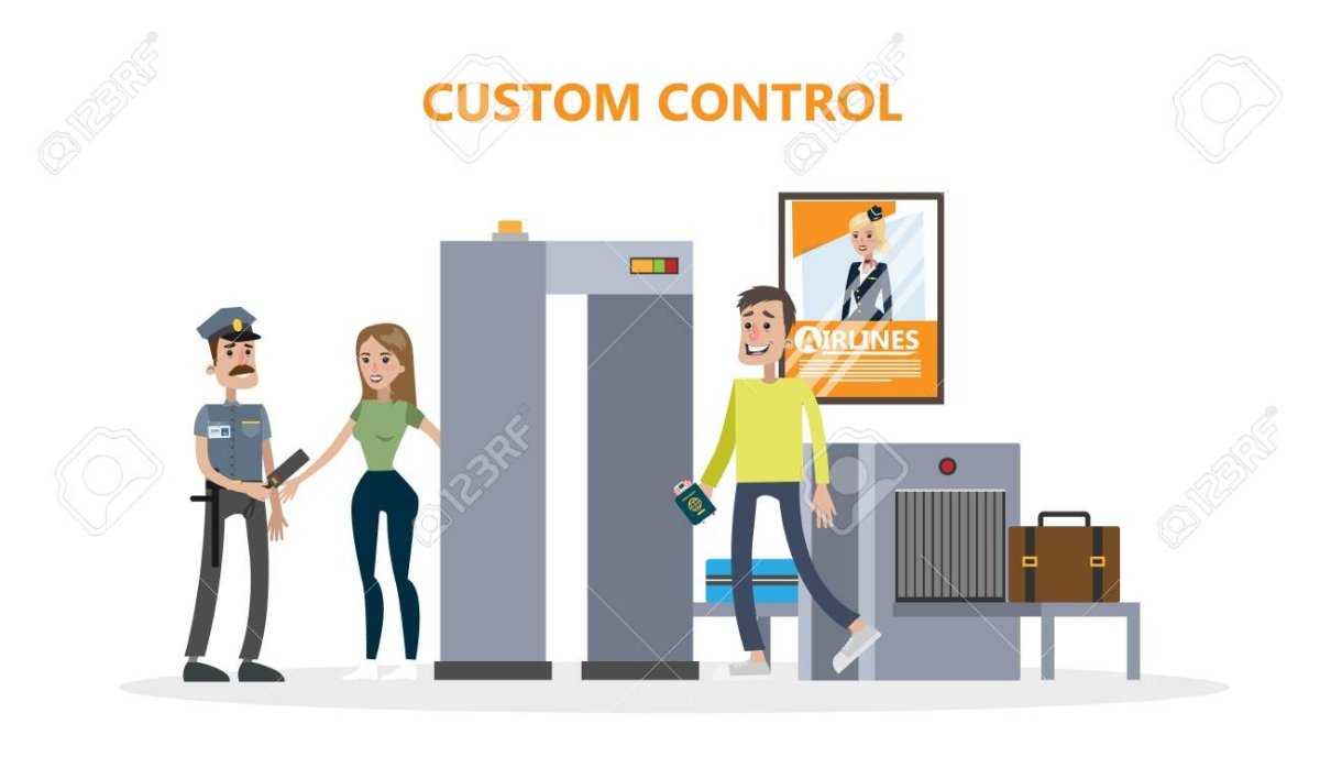 Таможня иллюстрация