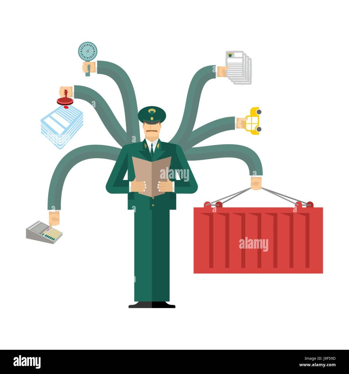 Таможенник мультяшный