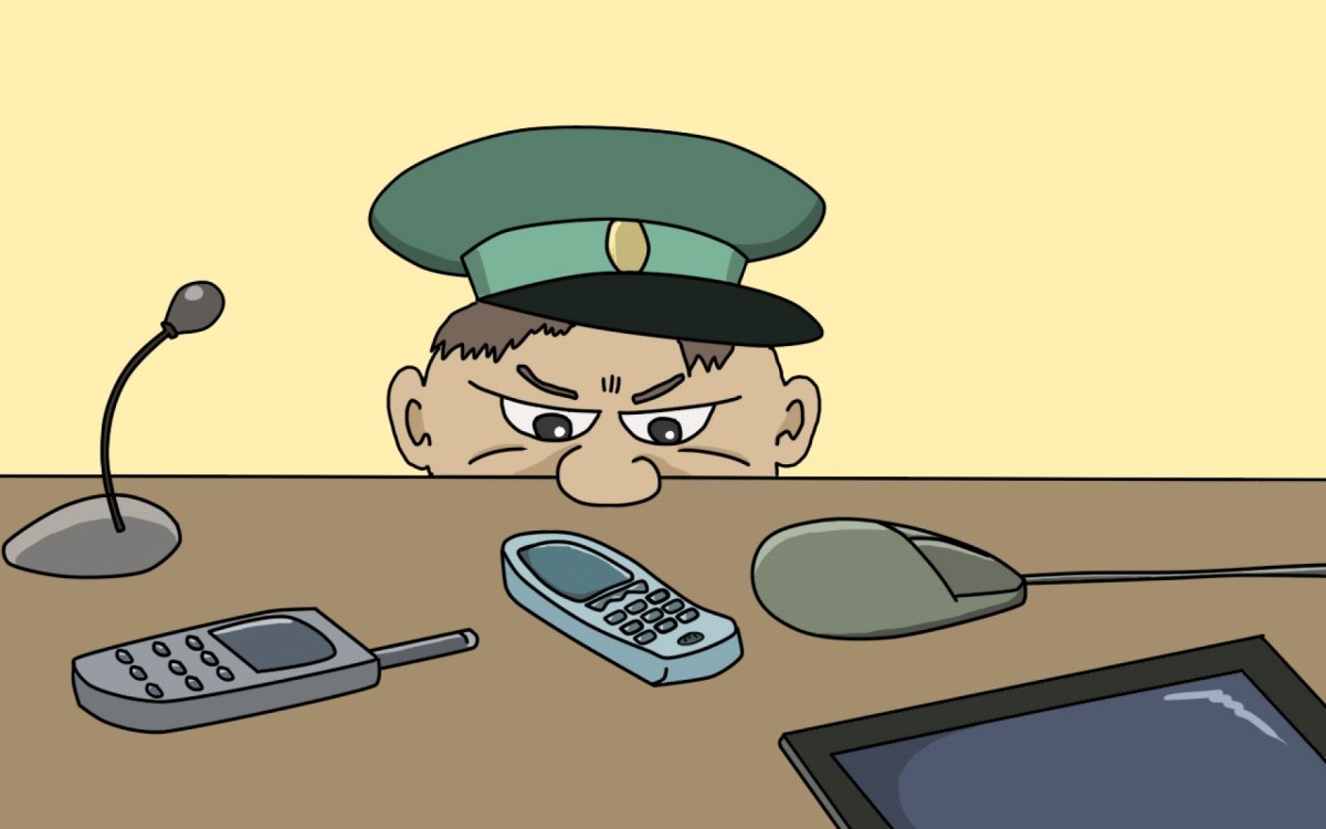 Таможенник мультяшный