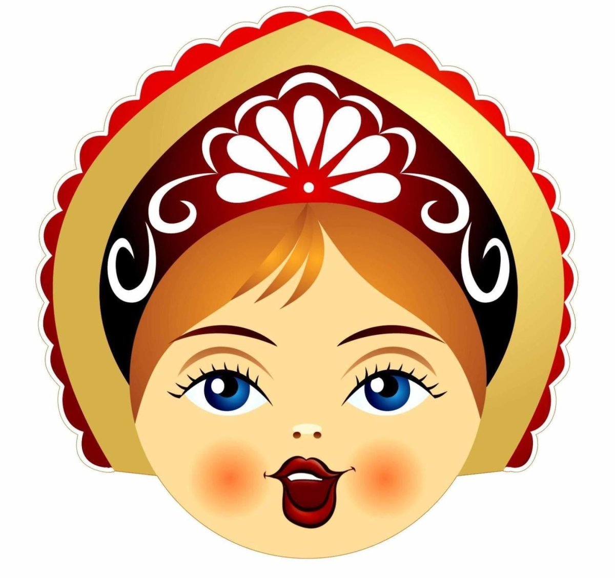 Лицо матрешки