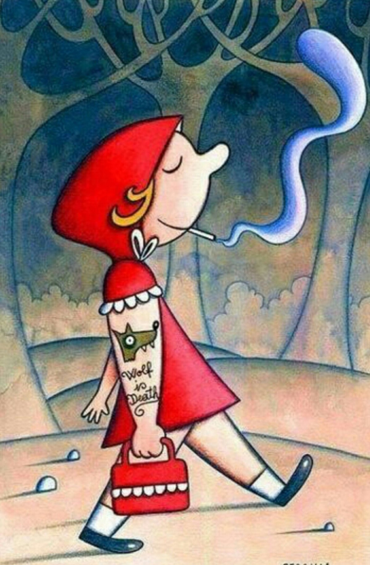Красная шапочка карикатура