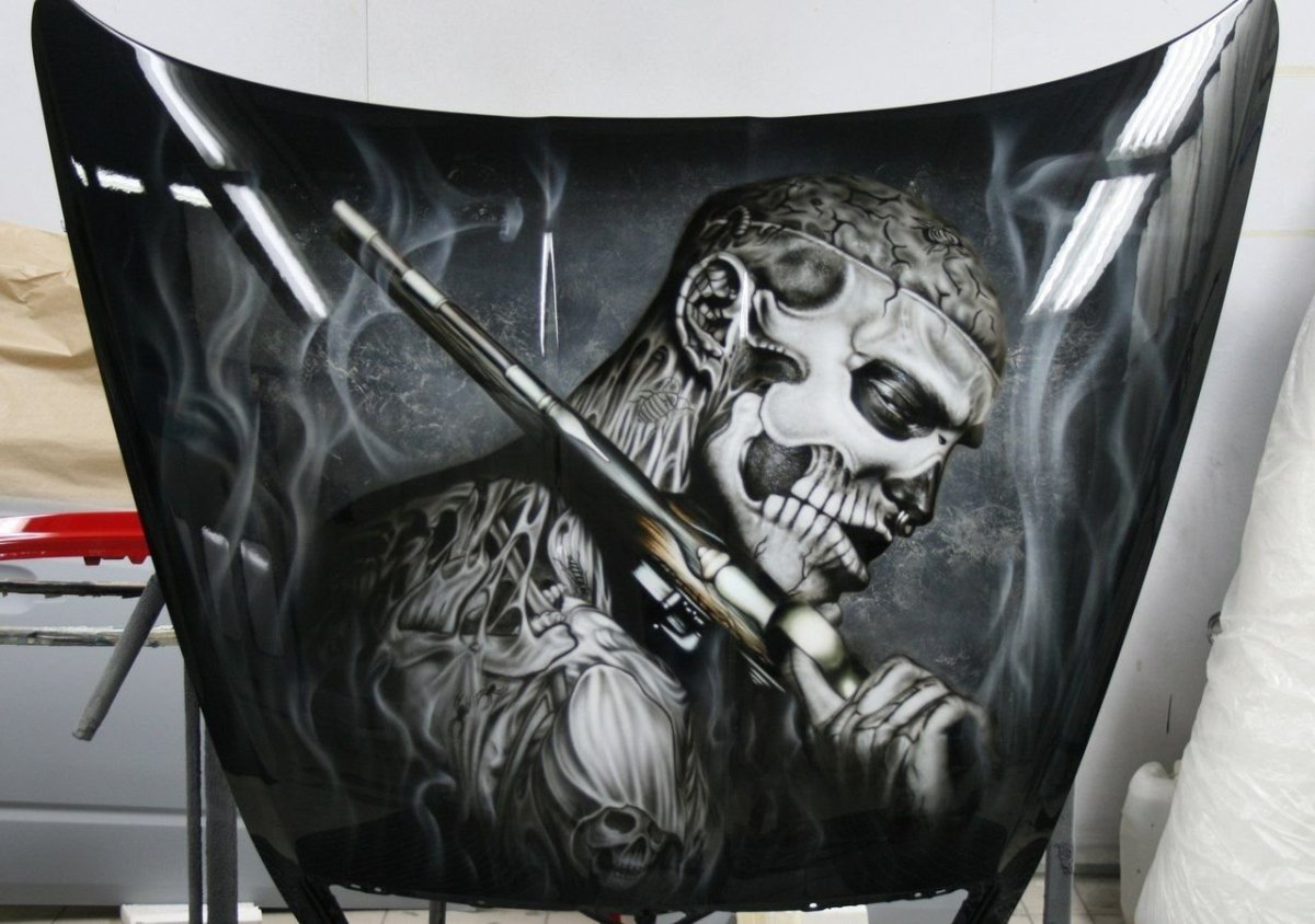 Монохромная аэрография