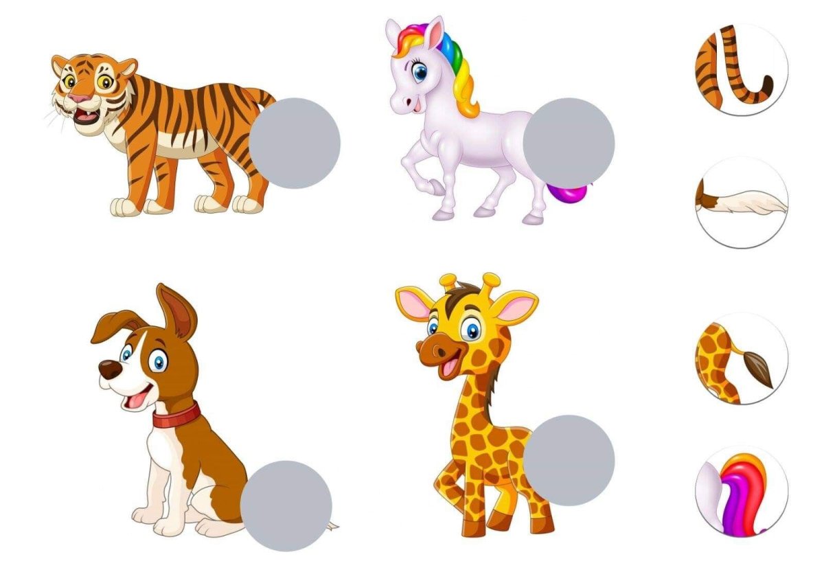 Чей хвост игра для детей