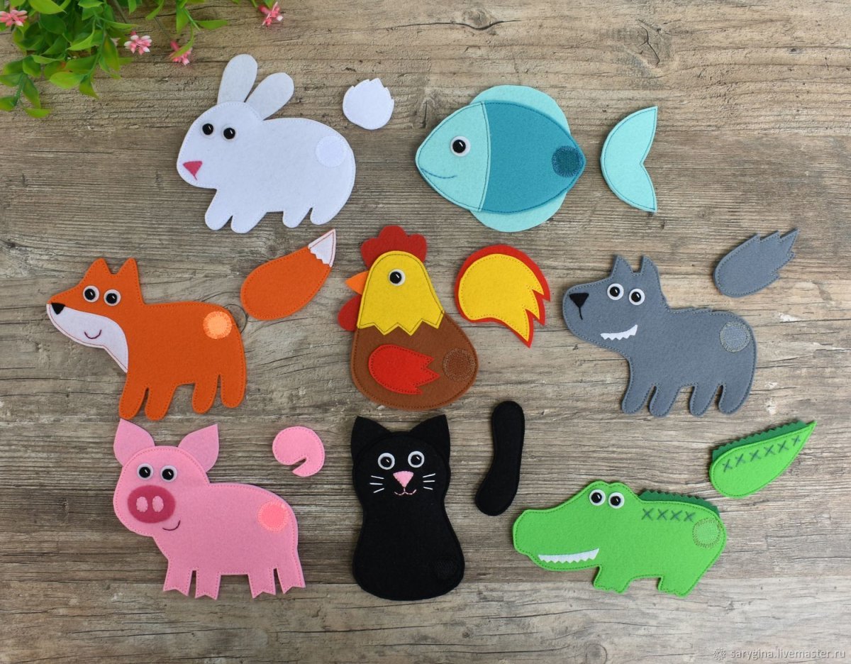 Животные фетр