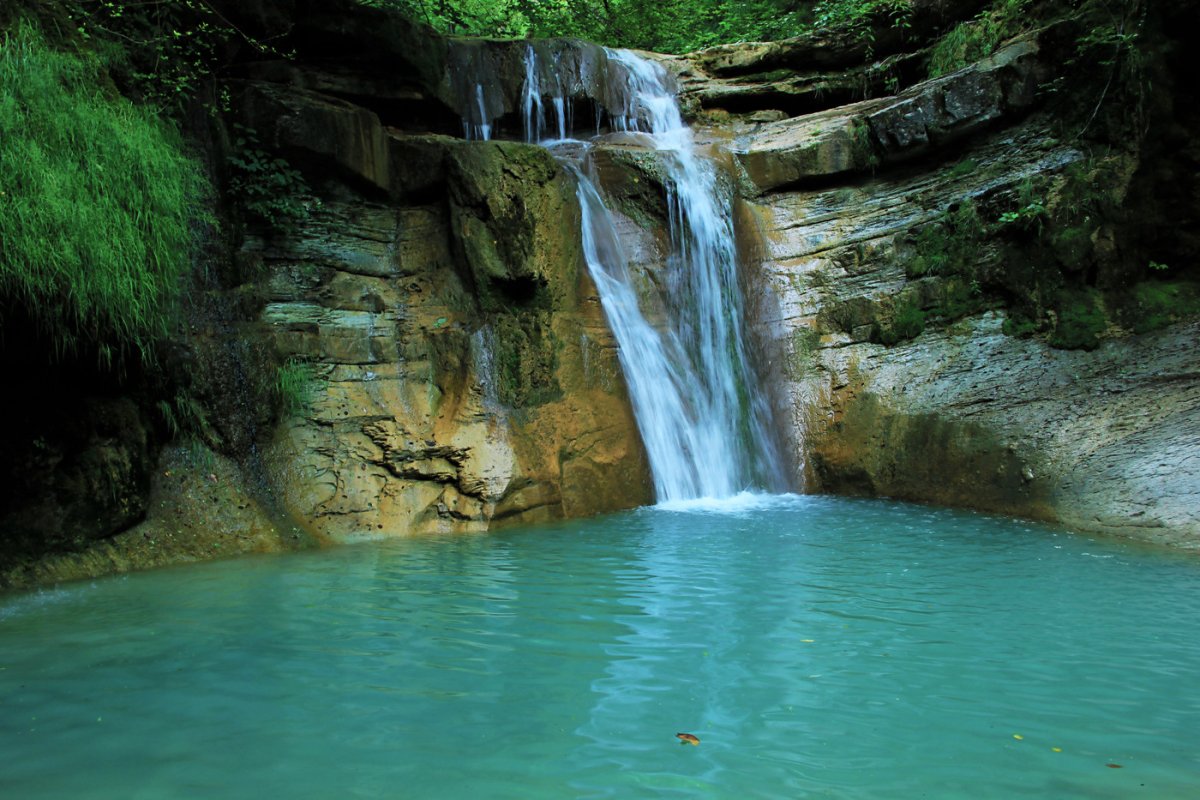 Агурские водопады Краснодарский край