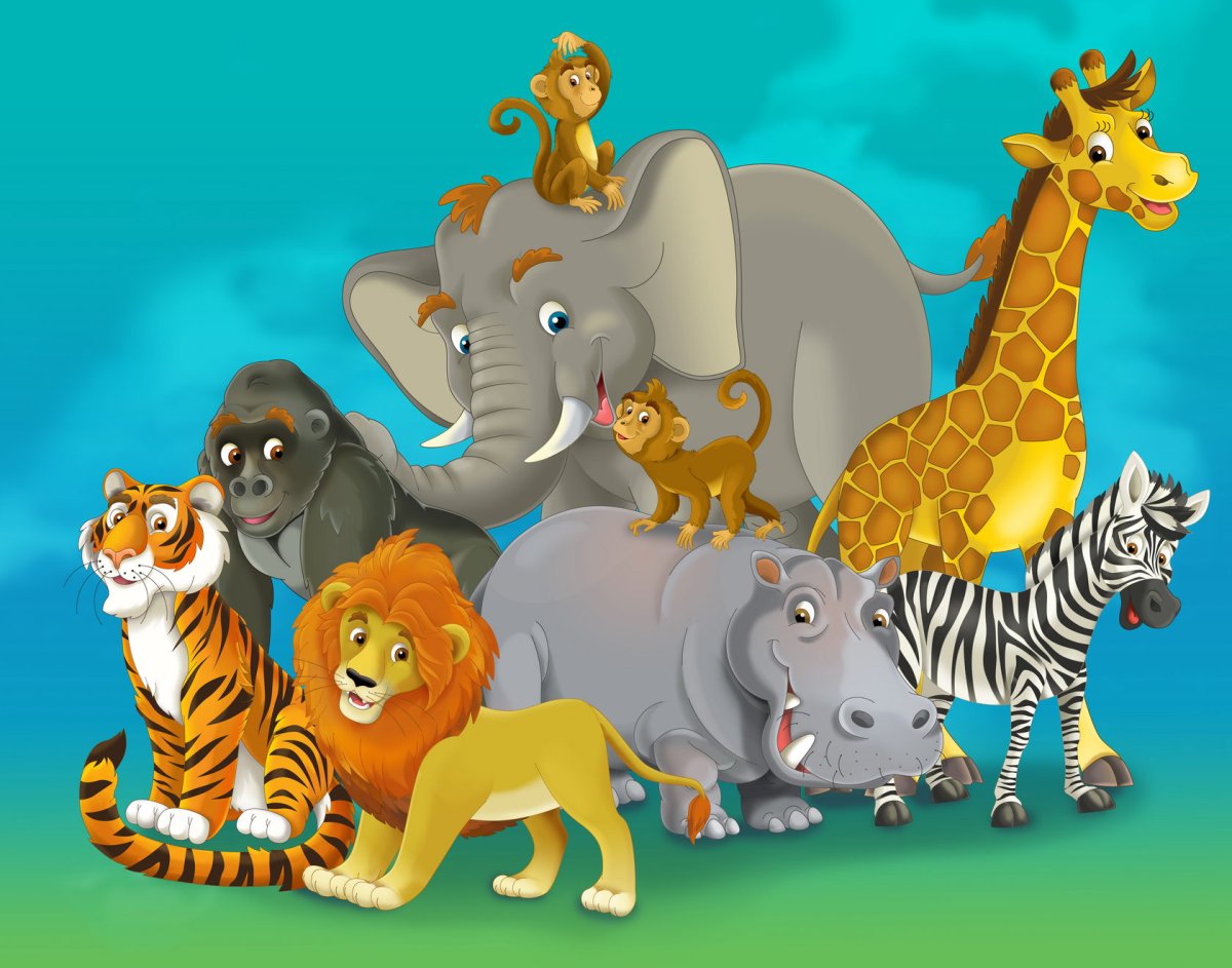 Герои мультика сафари