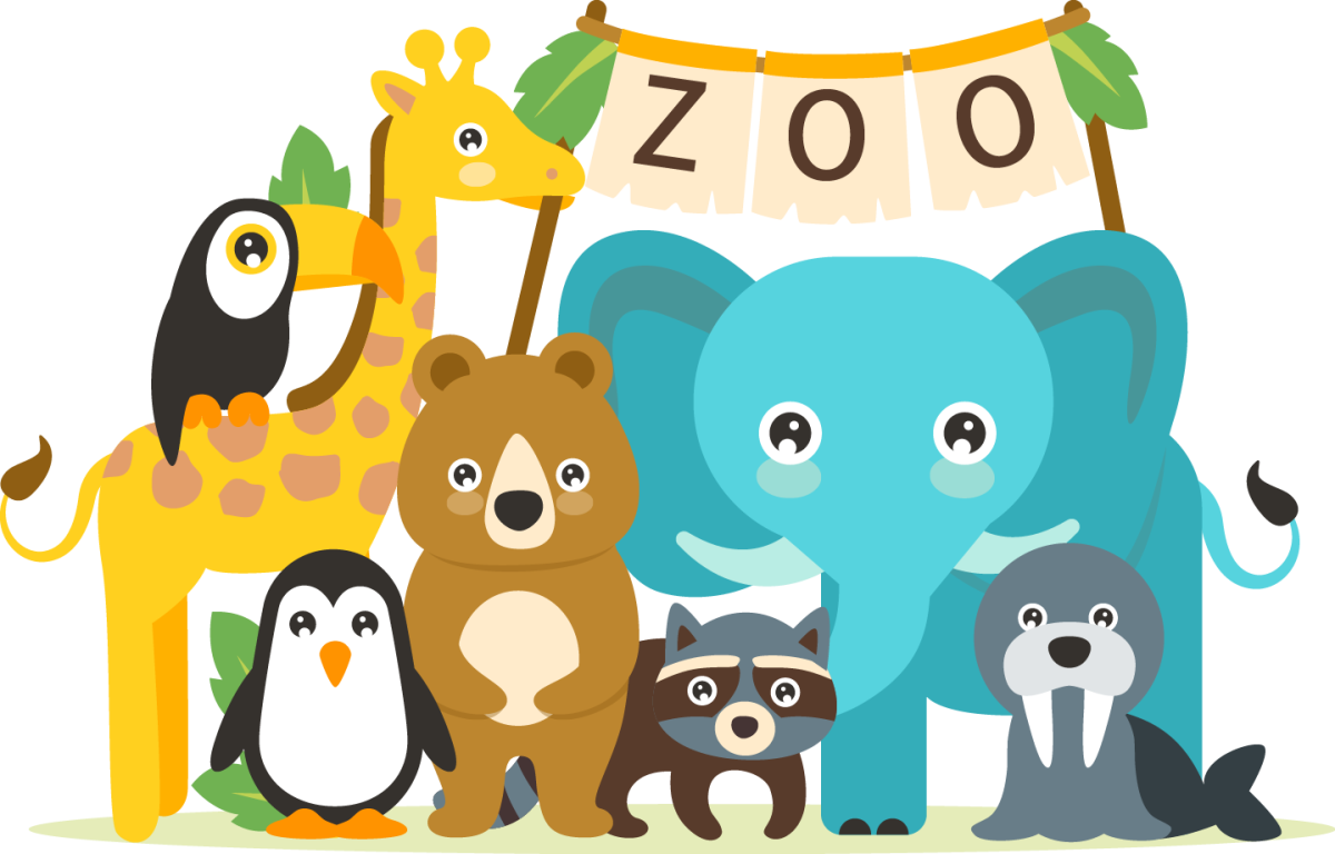Зоопарк мультяшный