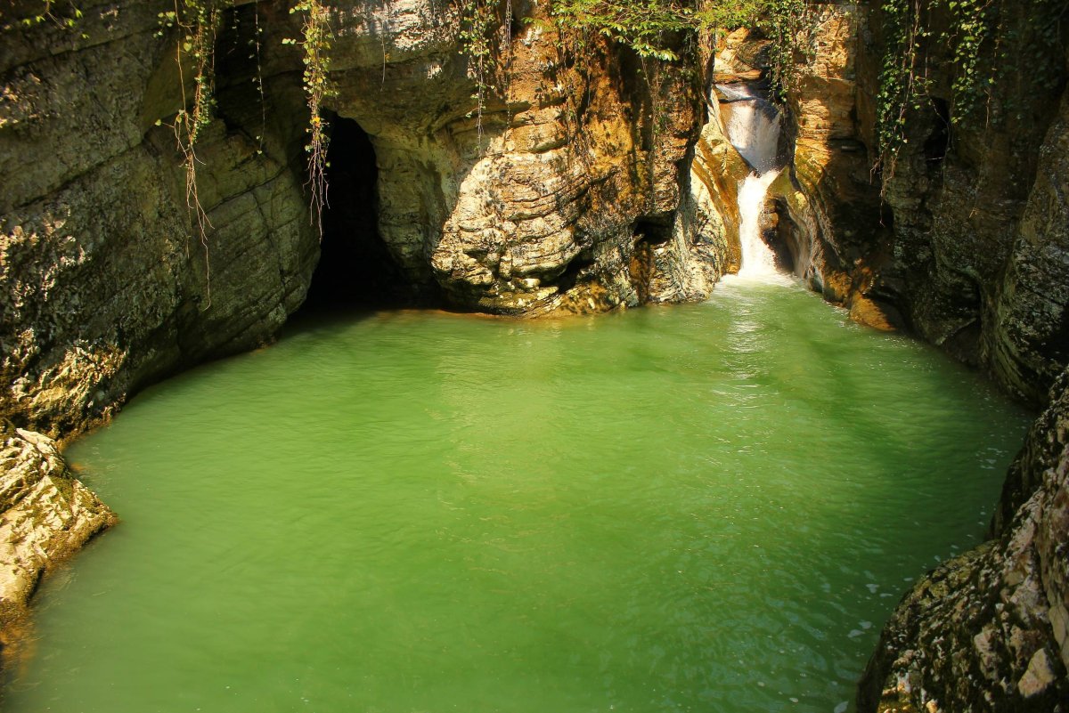 Агурские водопады Краснодарский край
