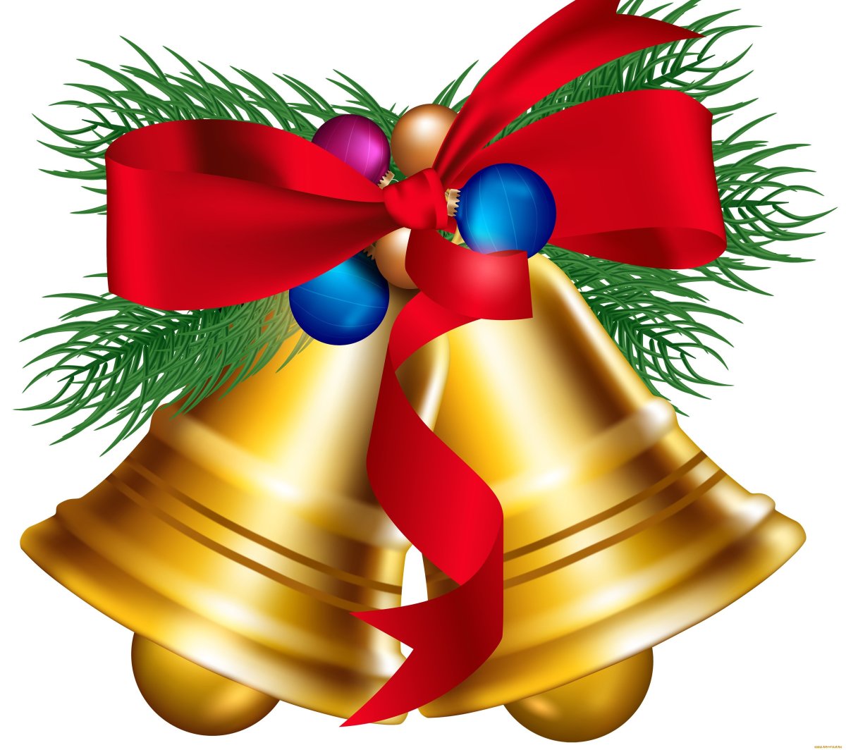 Новогодние открытки с колокольчиками