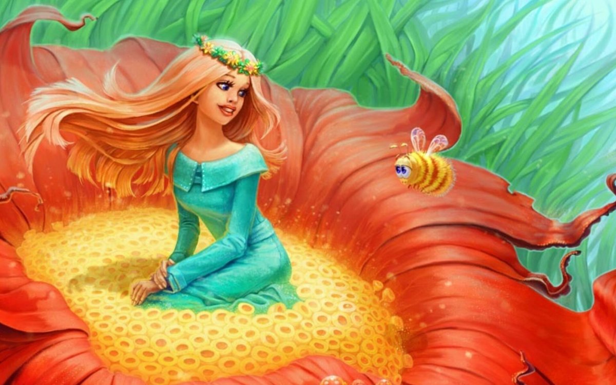 Дюймовочка фон