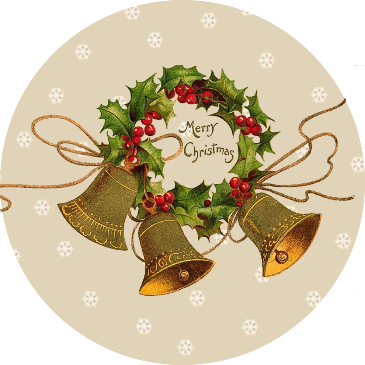 Плакат новогодний колокол