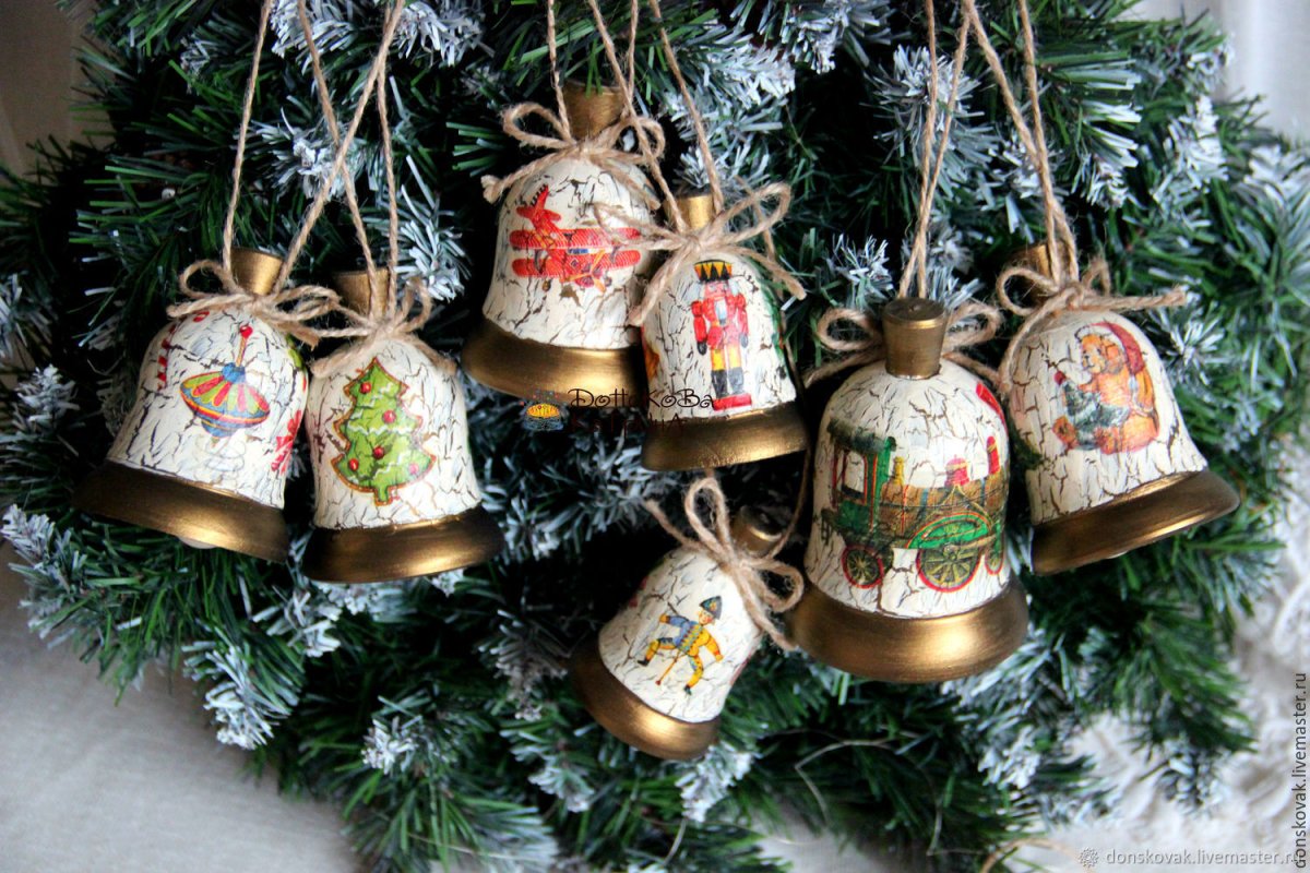 Новогодние украшения колокольчики