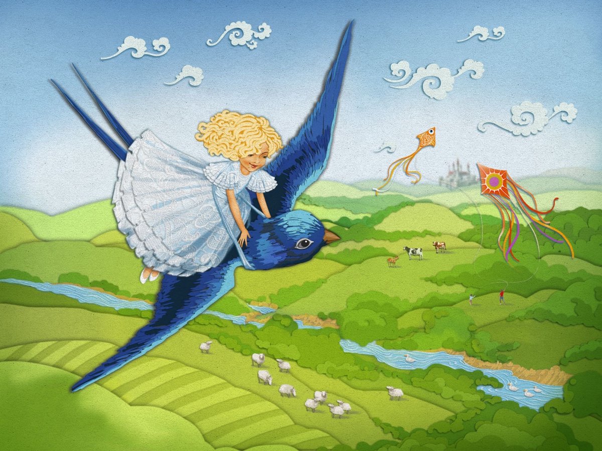 Андерсен Дюймовочка с ласточкой