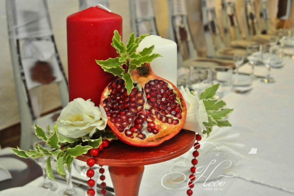 Гранатовая свадьба открытки