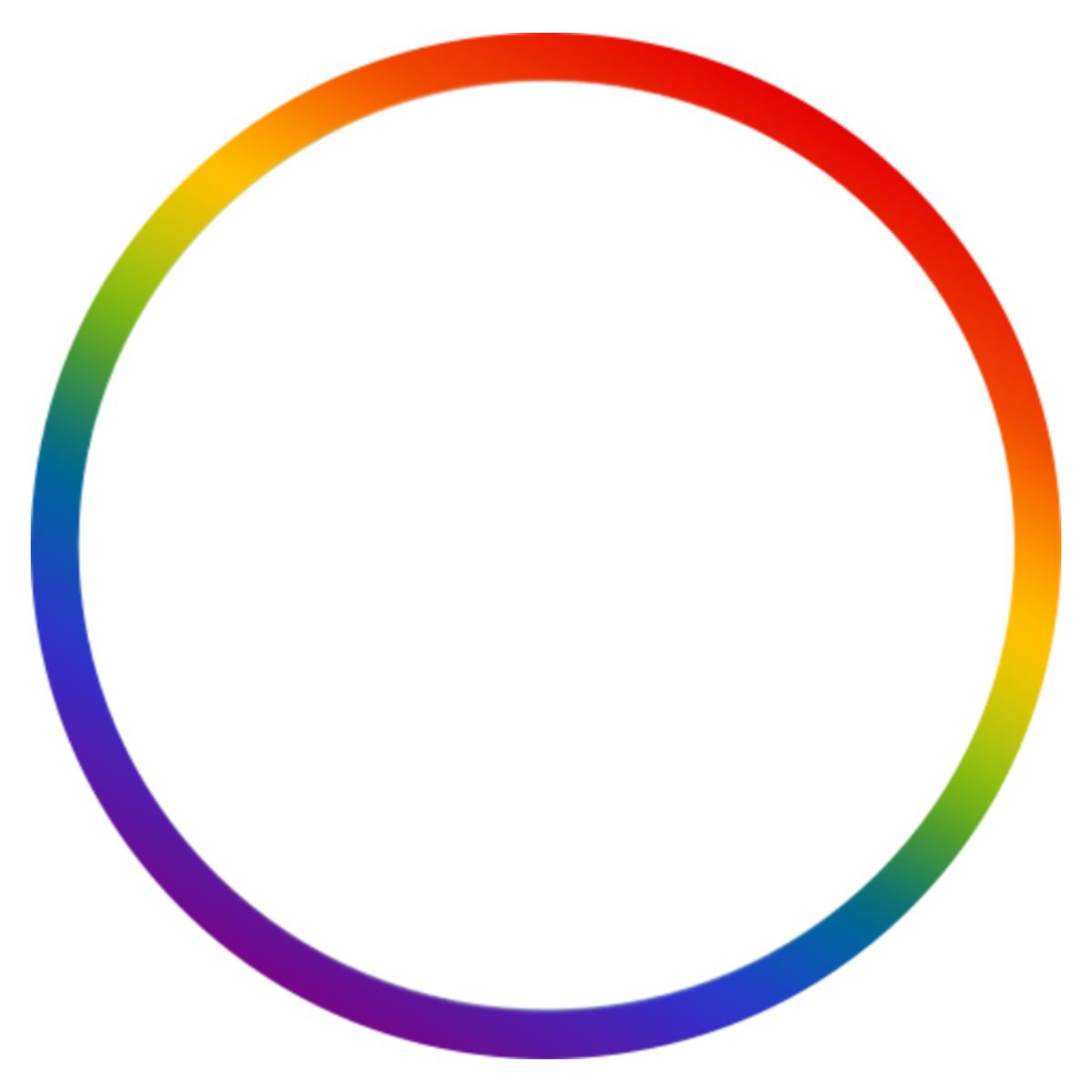 Радужный круг на прозрачном фоне