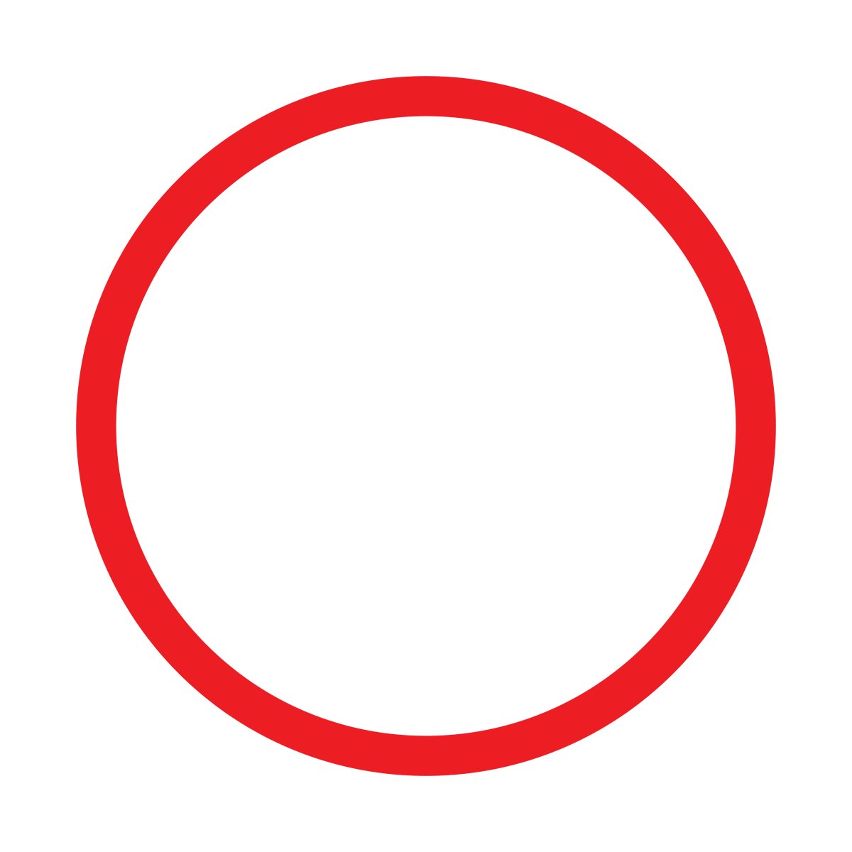 Красный круг обводка