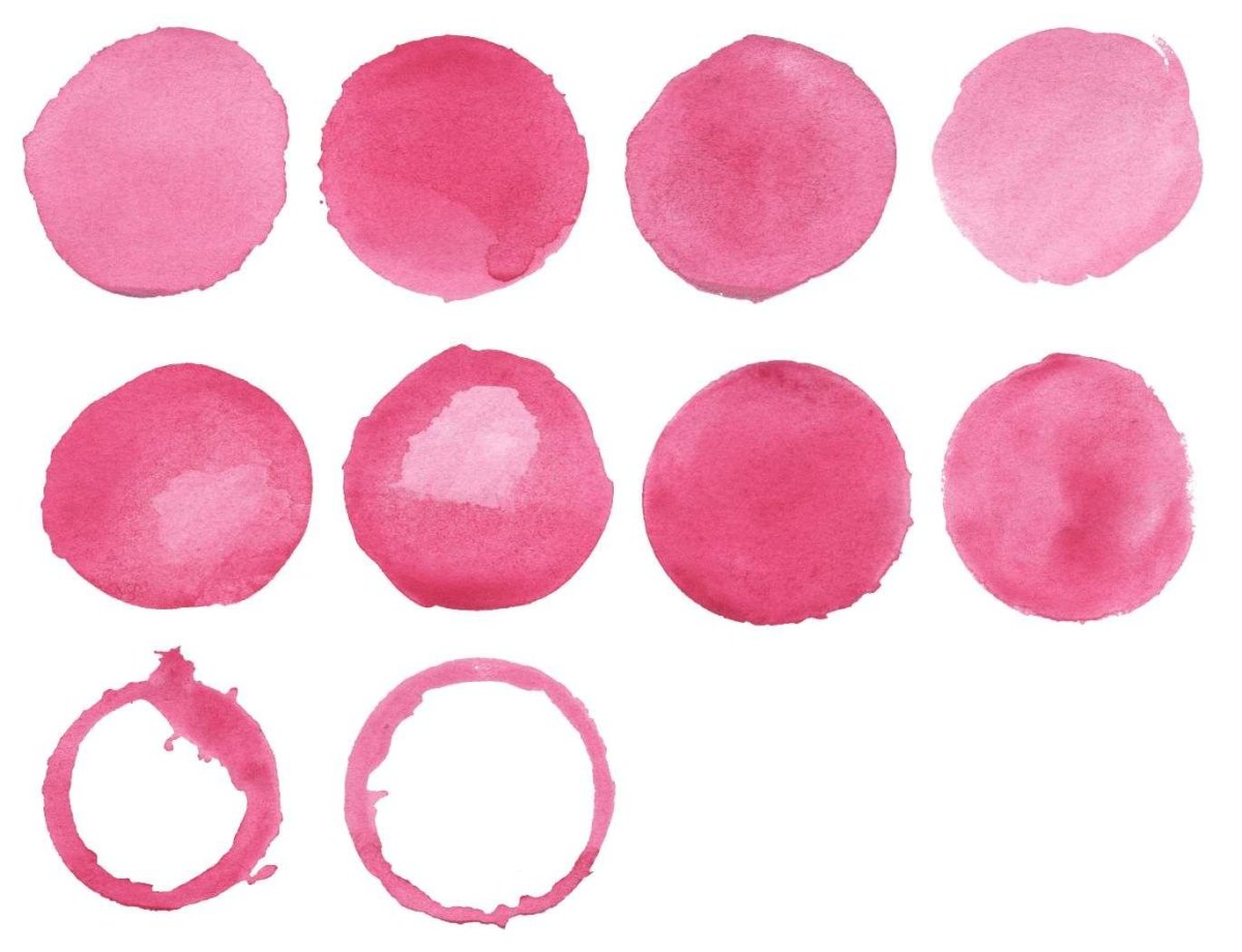 Акварельные кружочки