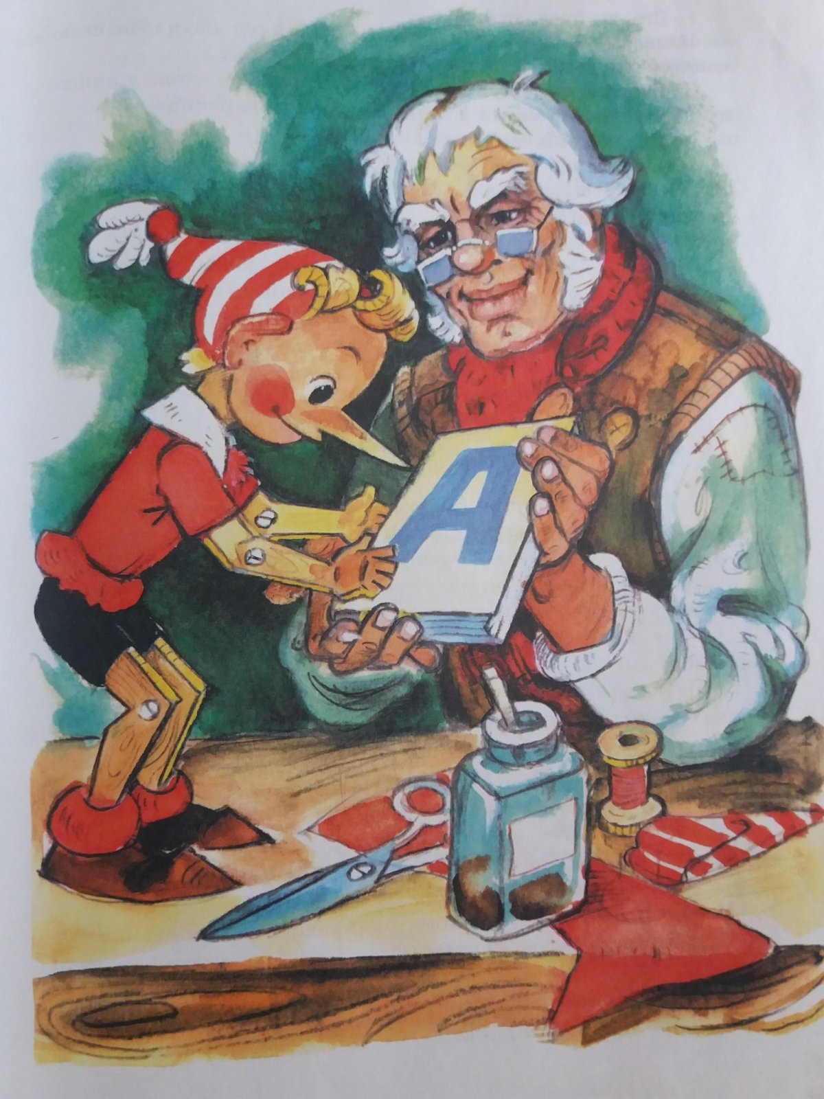 Герои сказки Буратино папа Карло