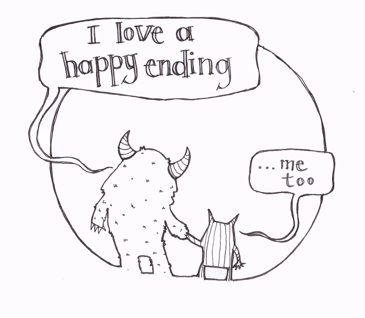 Хэппи энд рисунок