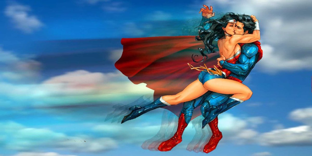 Чудо женщина летает