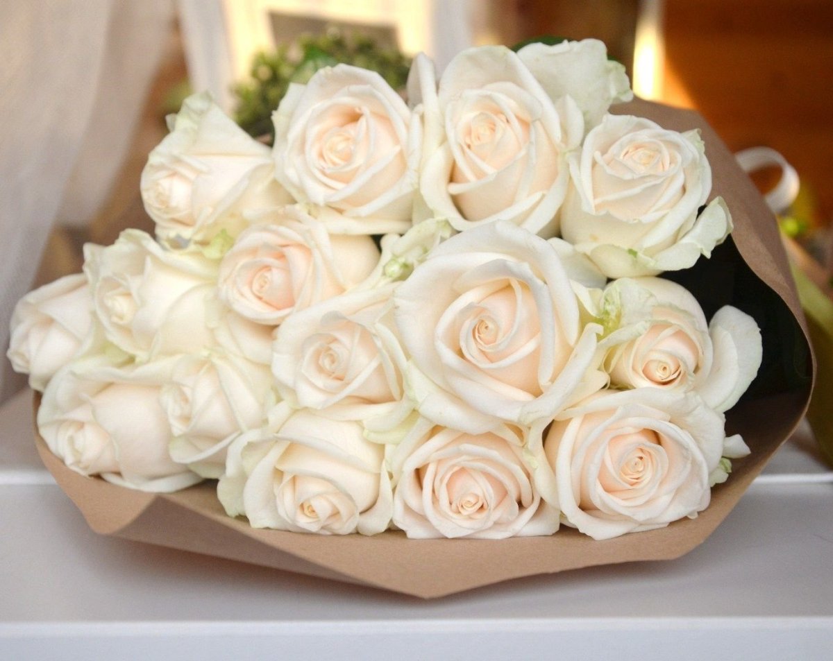 Розы кремового цвета
