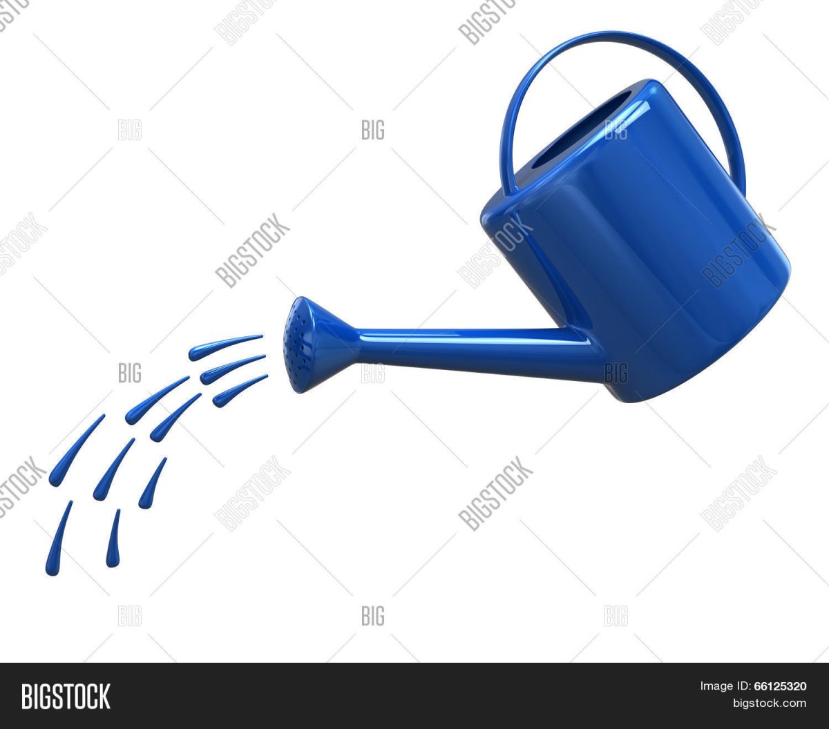 Лейка на белом фоне