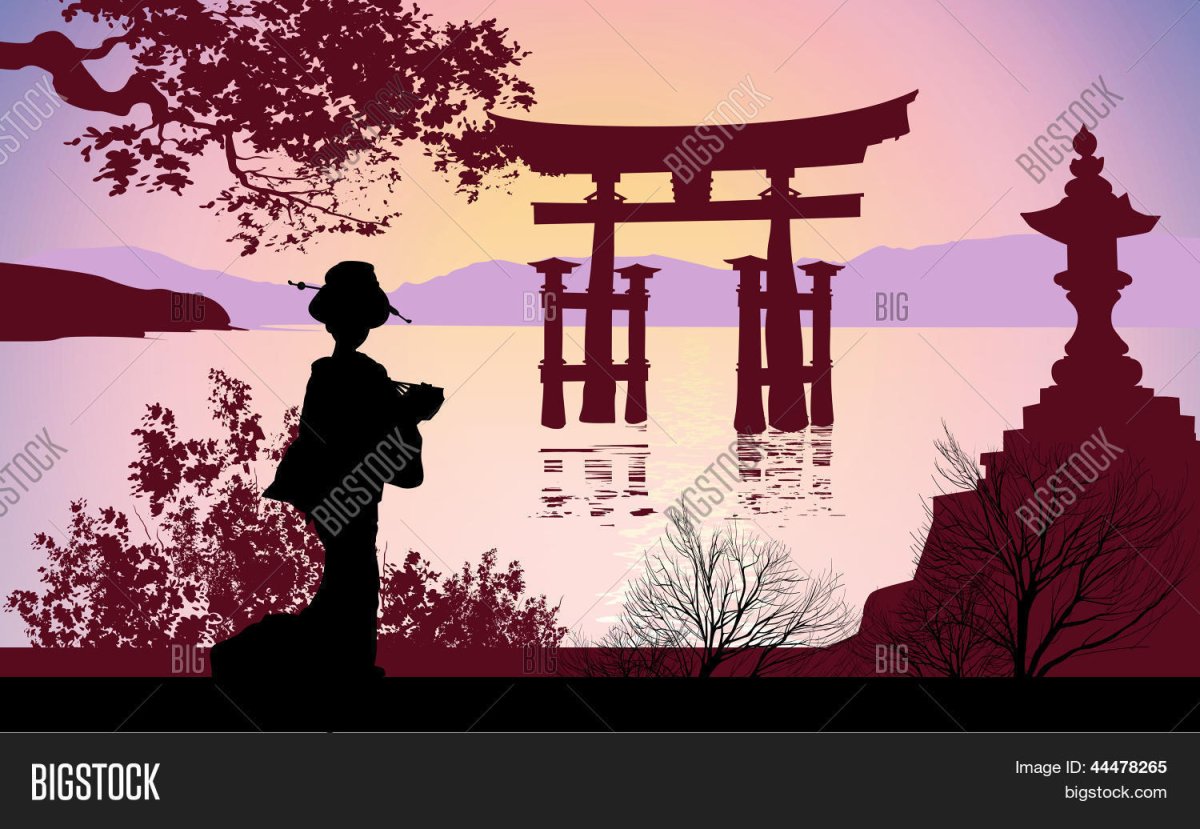 Иллюстрация к хокку Кобаяси Исса