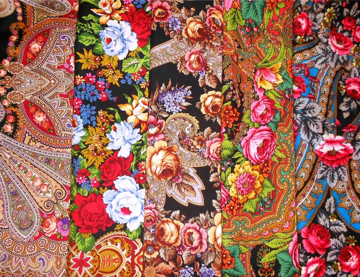 Павлопосадский платок Звездочка моя