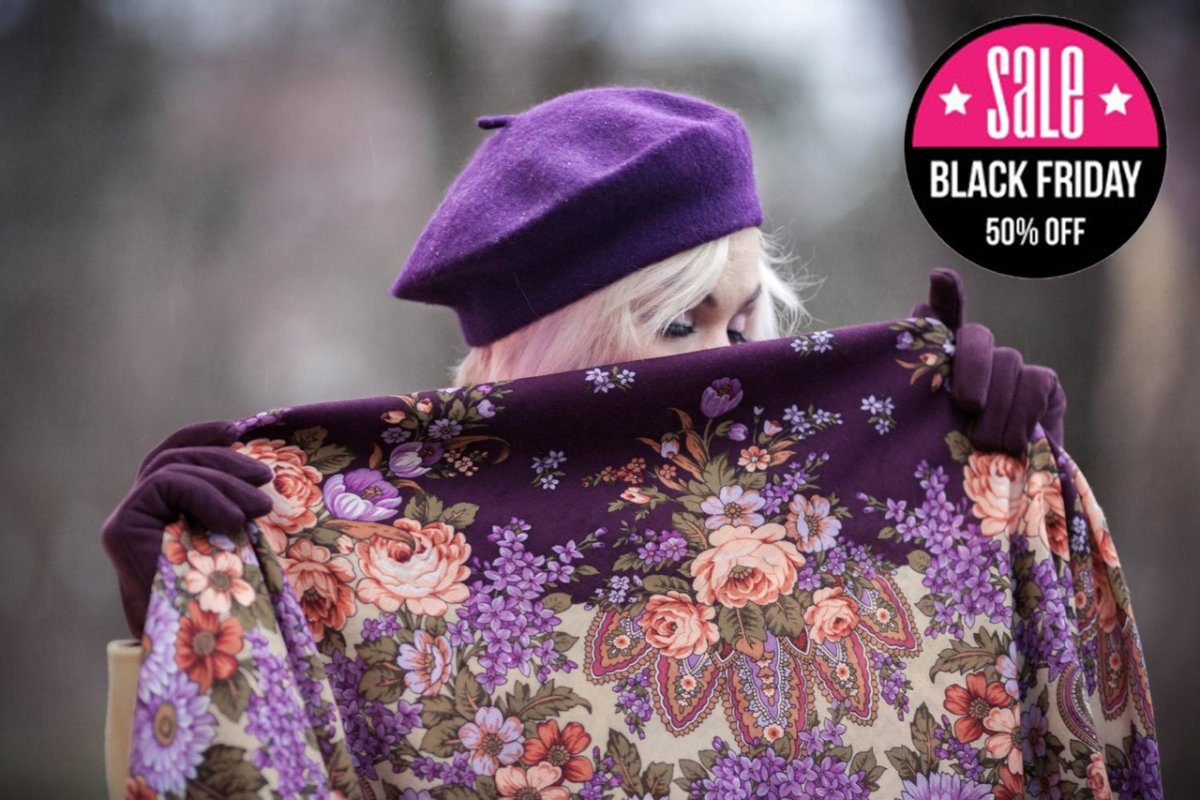 Наталья Белокур художник Павлопосадские платки