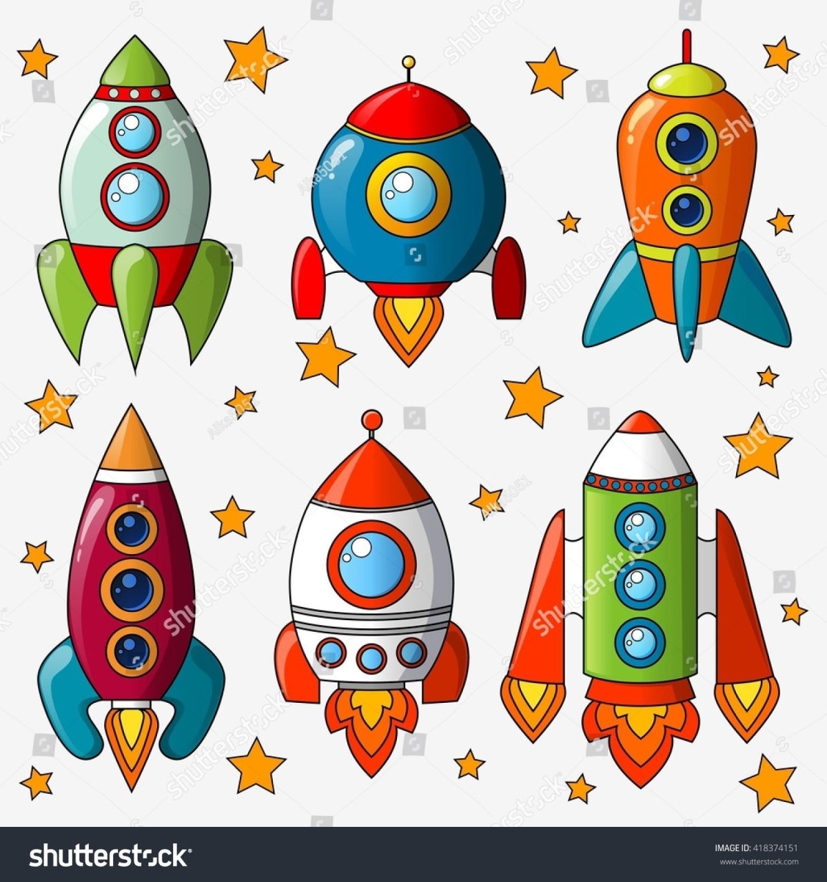 Ракета для дошкольников