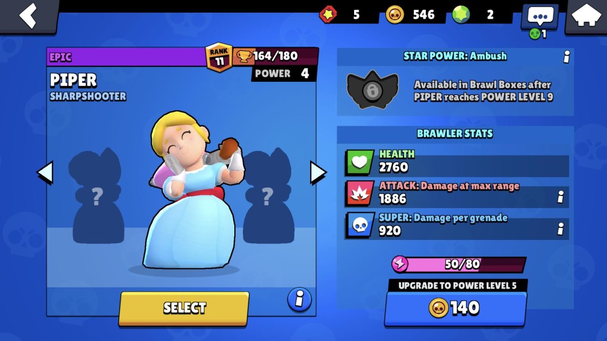 Brawl Stars Пайпер