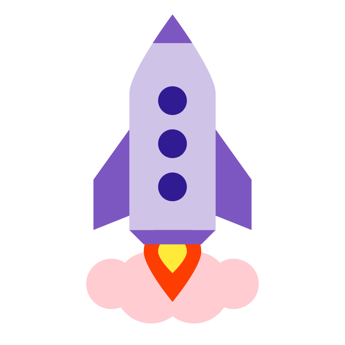 Ракета для вырезания цветная