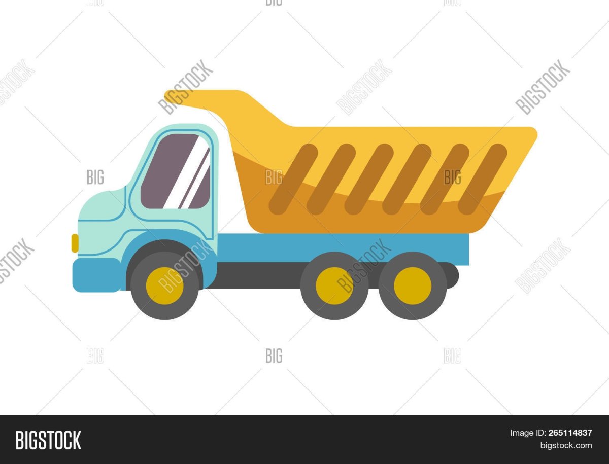 Самосвал мультяшный для детей